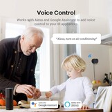Broadlink RM4 Mini Universele IR Audio Video Afstandsbediening, Smart Home Wi-Fi Remote Hub, compatibel met Alexa - Maat RM4 mini