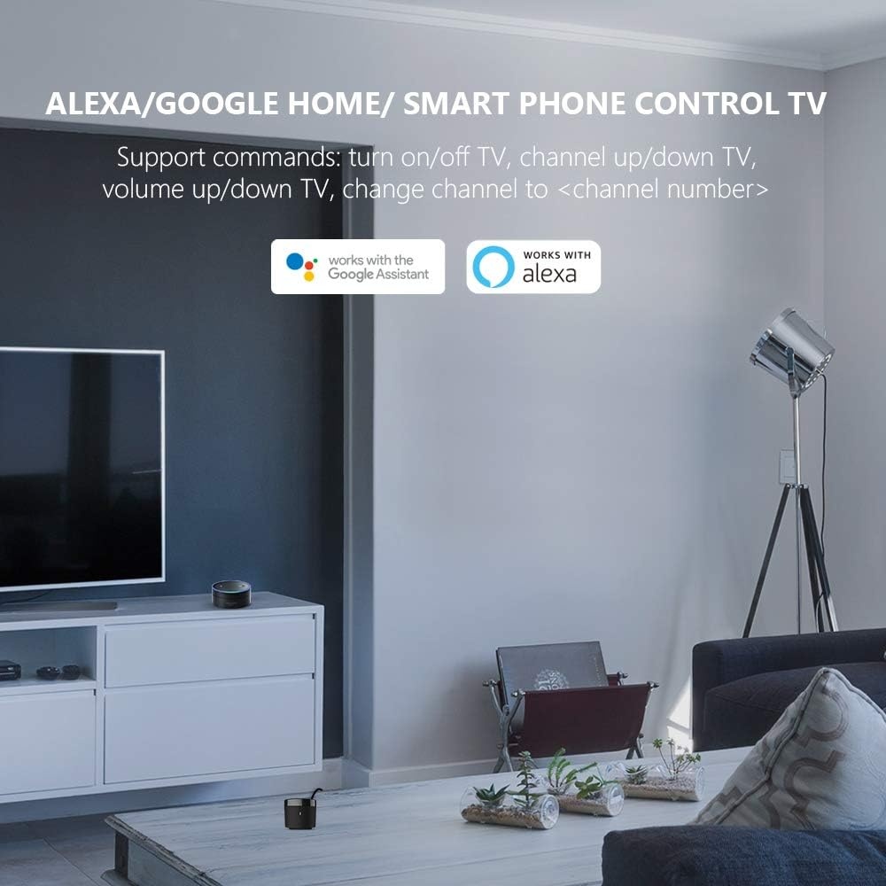 Broadlink RM4 Mini Universele IR Audio Video Afstandsbediening, Smart Home Wi-Fi Remote Hub, compatibel met Alexa - Maat RM4 mini