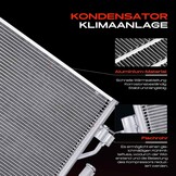 Frankberg Klimaatcondensator met droger met beugel compatibel met Captiva C100 C140 2.0L 2011 klimaatkoeler Captiva C100 C140 2.2L 2011-Vandaag Diesel Replace# 92260524