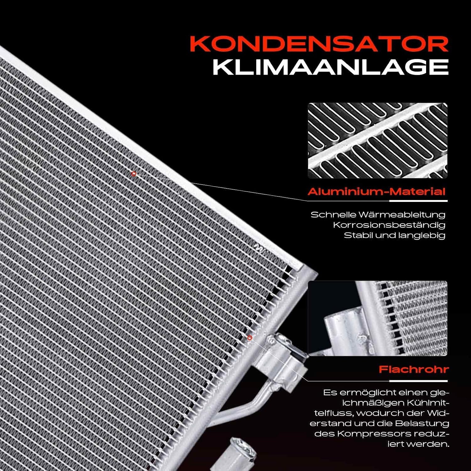Frankberg Klimaatcondensator met droger met beugel compatibel met Captiva C100 C140 2.0L 2011 klimaatkoeler Captiva C100 C140 2.2L 2011-Vandaag Diesel Replace# 92260524