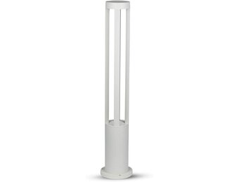 LED staande tuinlamp | 10W | 80cm | IP65 | Koel Wit 6400K | 450 Lumen | Wit aluminium