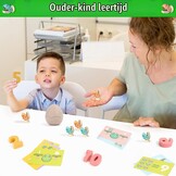 Montessori 4-in-1 visspelset, speelgoed met balansspel en cijfers, leerspellen, kinderspeelgoed met 21 vissen, 2 hengels en 10 kaarten, voor kinderen vanaf 3, 4, 5, 6