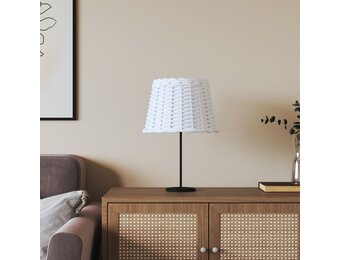 vidaXL Lampenkap Ø30x20 cm wicker wit