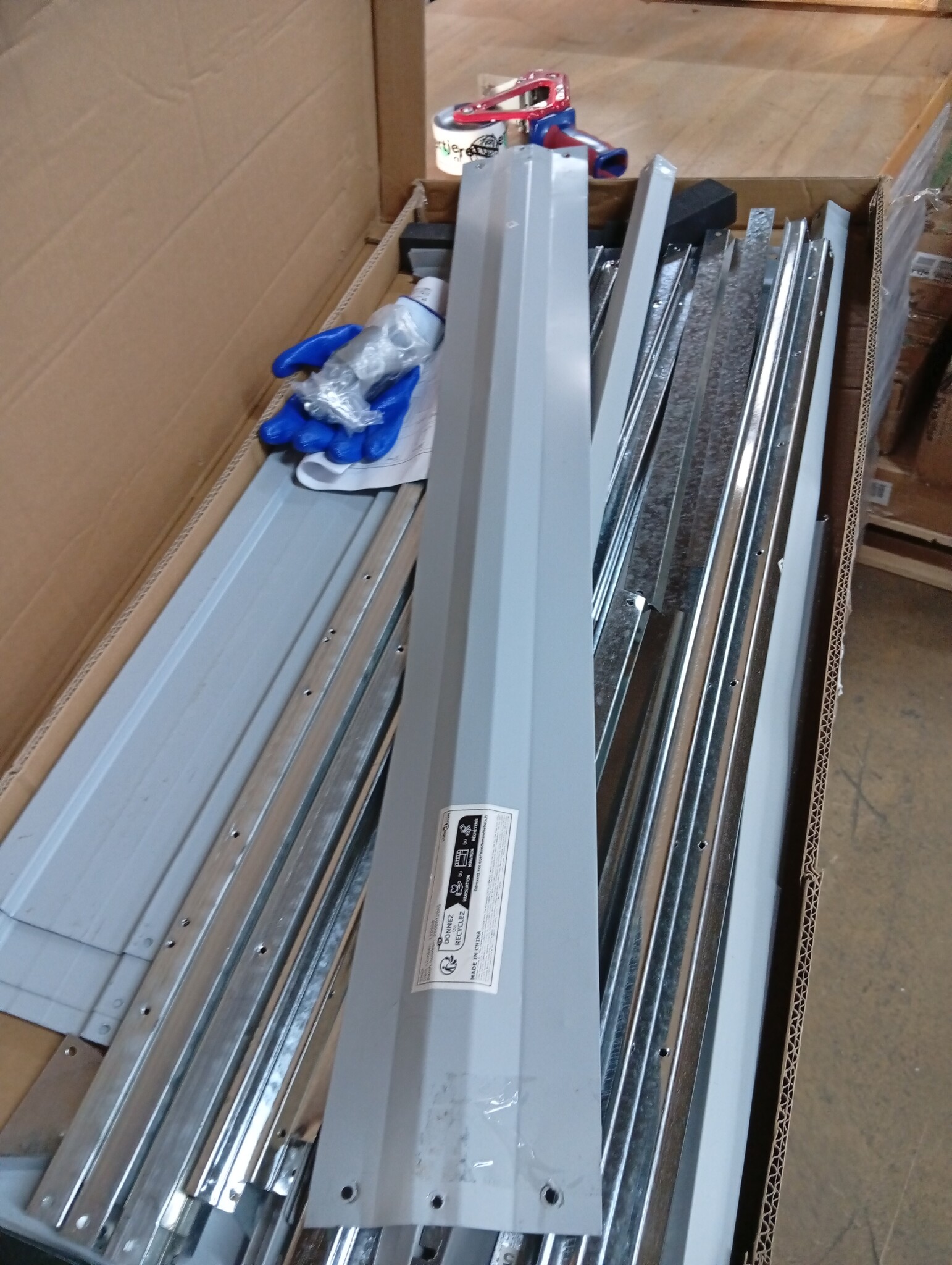 vidaXL Overkapping voor robotmaaier 92x97x63 cm staal grijs