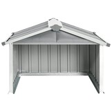 vidaXL Overkapping voor robotmaaier 92x97x63 cm staal grijs