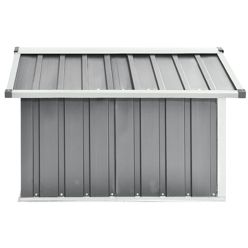vidaXL Overkapping voor robotmaaier 92x97x63 cm staal grijs