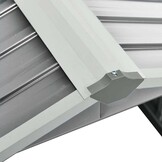 vidaXL Overkapping voor robotmaaier 92x97x63 cm staal grijs