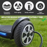 Fietsventieladapter, verlenging voor bandventieldop, 39 mm, ventielverlenging, terugslagventiel, met rubberen verlengpomp, verlengadapter