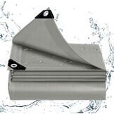 WOLTU Waterdicht afdekzeil voor buiten, ingestanste oogjes, PE 140 gr./m², afdekking voor zwembad, auto, tuinmeubelen, regenbestendig en winddicht, 2 x 3 m, wit