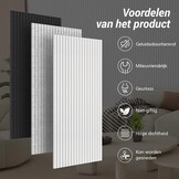 TONOR 4 Pack Grote Akoestische Panelen, 120x60x0,9cm Akoestische Muurpaneel, Zelfklevende Geluiddichte Panelen, Decoratieve Geluiddichte Muurpanelen voor Echo Absorptie voor Home Studio Kantoor, Grijs