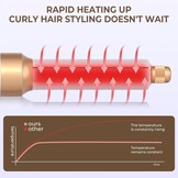 6-in-1 haarstylerset, multi-airstyler, krultang, auto-wrap, ronde borstelföhn, heteluchtborstel, voor styling, gladmaken, drogen, volume, krullen