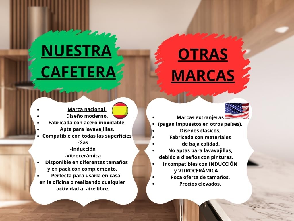 Italiaans koffiezetapparaat, inductie koffiezetapparaat, set met molen, Italiaans koffiezetapparaat van roestvrij staal, koffiezetapparaat voor 6 kopjes (300 ml), compatibel met alle warmtebronnen - Maat cafetera 6 tazas + molinillo