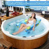 2x Opblaasbare Waterhangmat | 160kg | Inclusief Pomp & Bekers