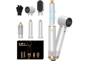 4-in-1 Föhnborstel Haarstyler - Wit - 39% Korting