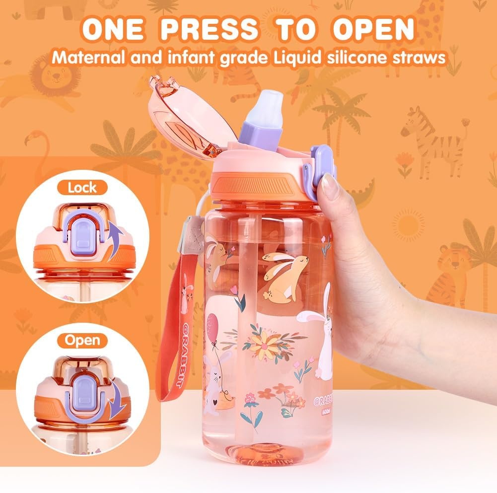 Waterfles Kinderen 600ml Oranje - 53% Korting!