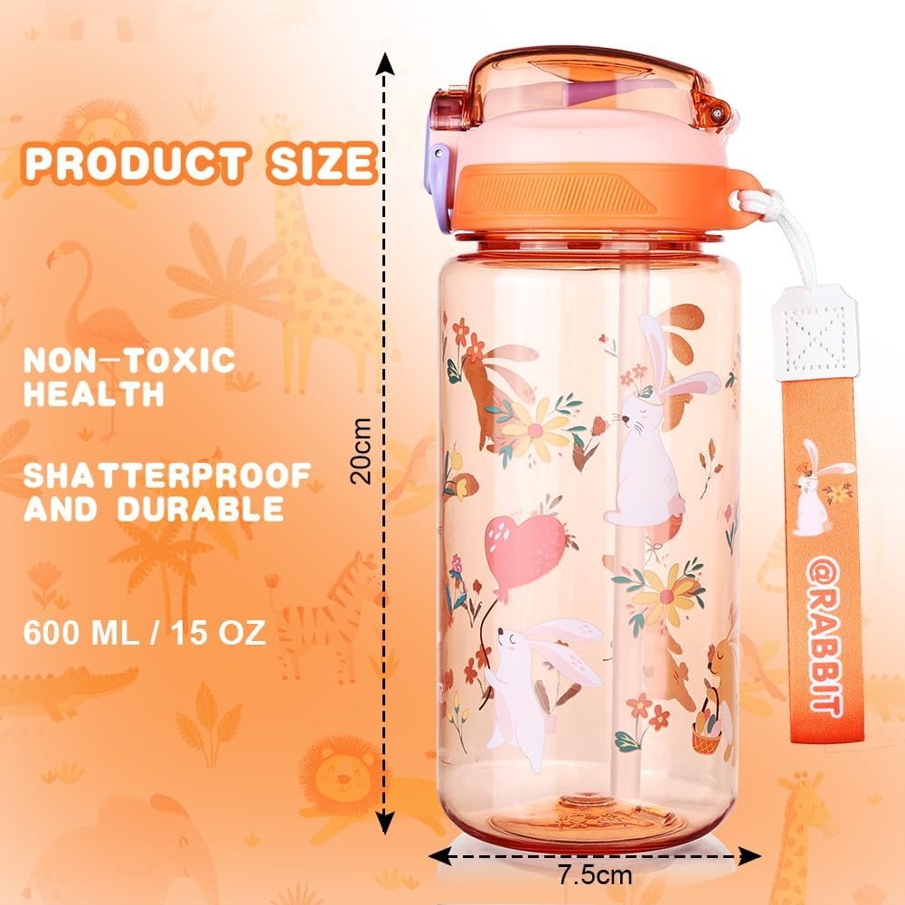 Waterfles Kinderen 600ml Oranje - 53% Korting!