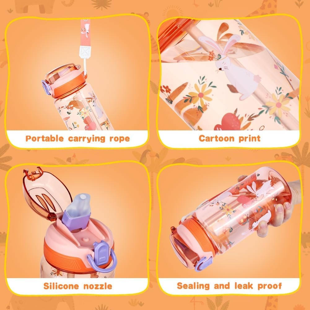 Waterfles Kinderen 600ml Oranje - 53% Korting!