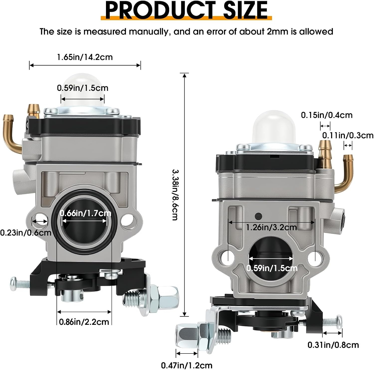 Carburateur Kit 3654 voor Bosmaaier/Kettingzaag (52cc) - 37% Korting