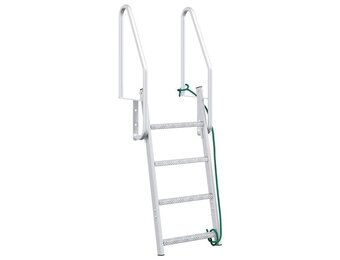 Aluminium 4-Treden Havensteigerladder Zilver - 54% Korting
