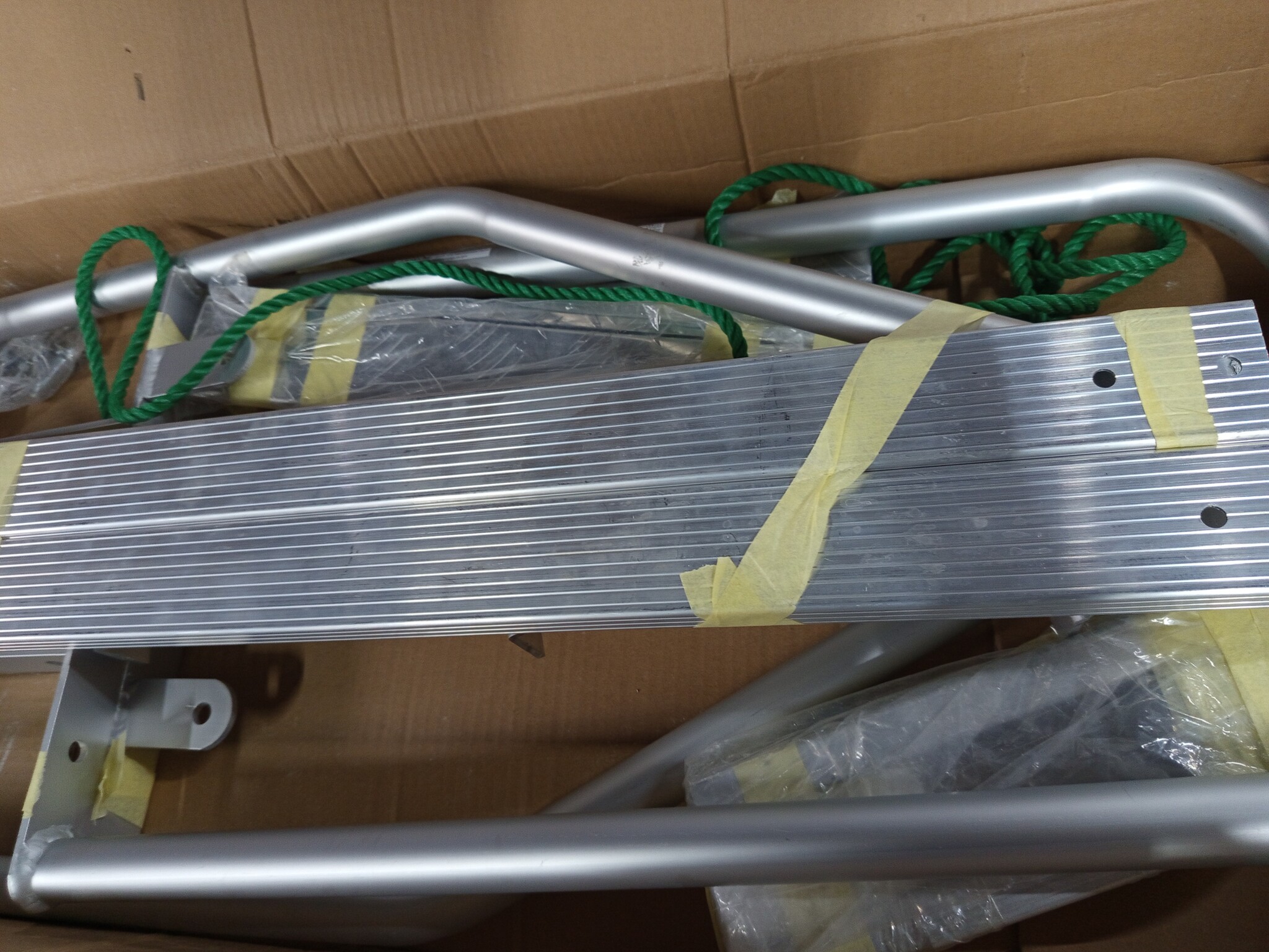Aluminium 4-Treden Havensteigerladder Zilver - 54% Korting