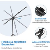 Verstelbaar Studiolamp Statief 400 cm - Luchtgeveerd Aluminium