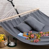 Tweepersoons Hangmat Donkergrijs - 32% Korting!