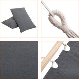 Tweepersoons Hangmat Donkergrijs - 32% Korting!