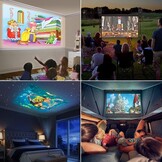 Draagbare Mini Beamer Projector 1080p Full HD met WiFi/Bluetooth - 34% Korting