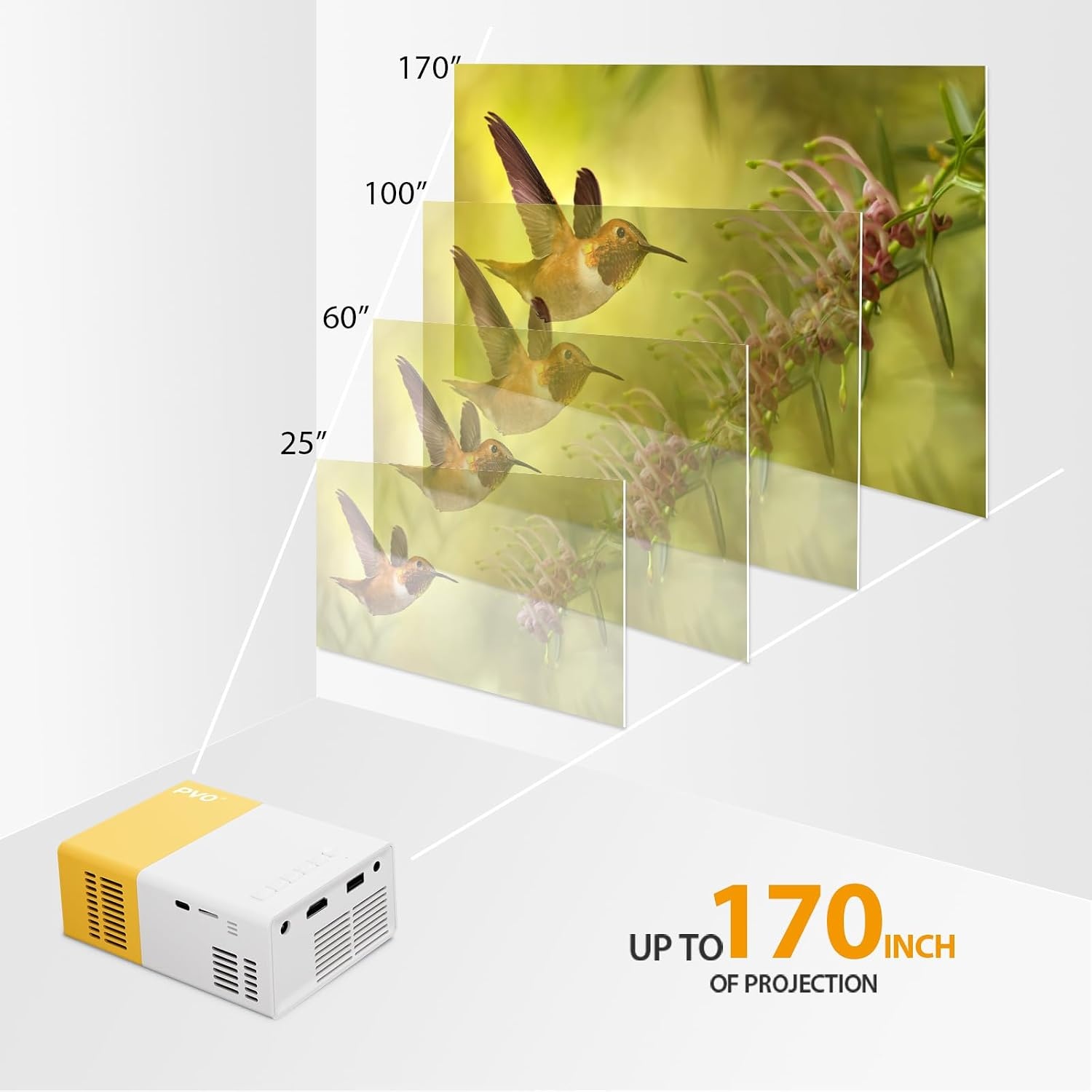 Draagbare Mini Beamer Projector 1080p Full HD met WiFi/Bluetooth - 34% Korting