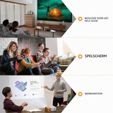 Draagbare Mini Beamer Projector 1080p Full HD met WiFi/Bluetooth - 34% Korting