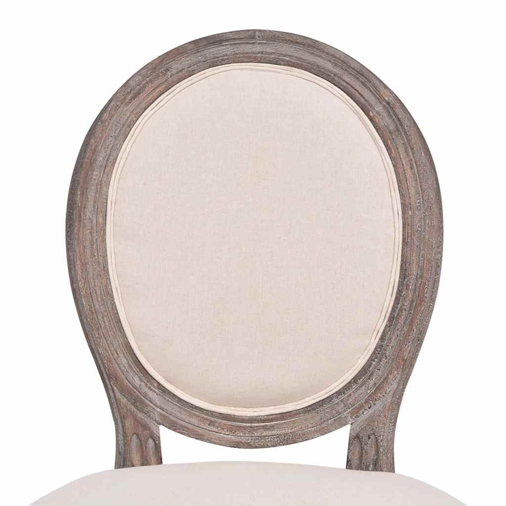 Eetkamerstoelen Crèmekleurig Stof - 2 stuks (54% Korting)