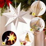 LED Kerstster Verlichting (3 stuks) - 45 LED's, Dimbaar, Timer, Afstandsbediening - 31% Korting