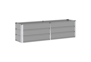 Plantenbak Staal Lichtgrijs 160x40x45 cm - 39% Korting