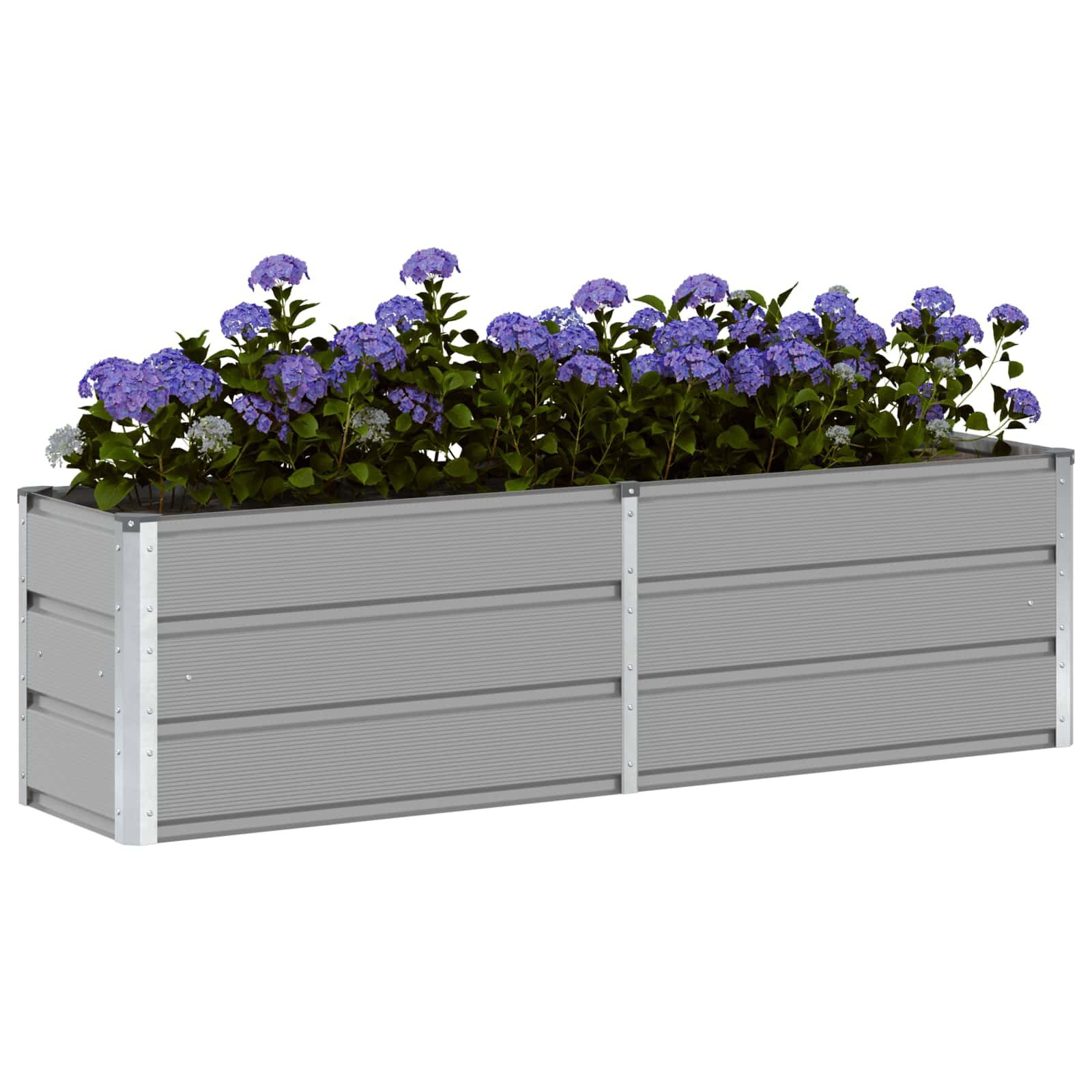 Plantenbak Staal Lichtgrijs (160x40x45cm) - 33% Korting