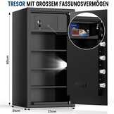 95L Kluis met Cijferslot & Sleutel - Vuurvast & Waterdicht (54% Korting)