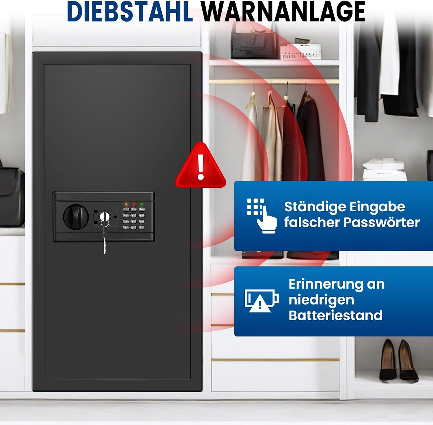 95L Kluis met Cijferslot & Sleutel - Vuurvast & Waterdicht (54% Korting)