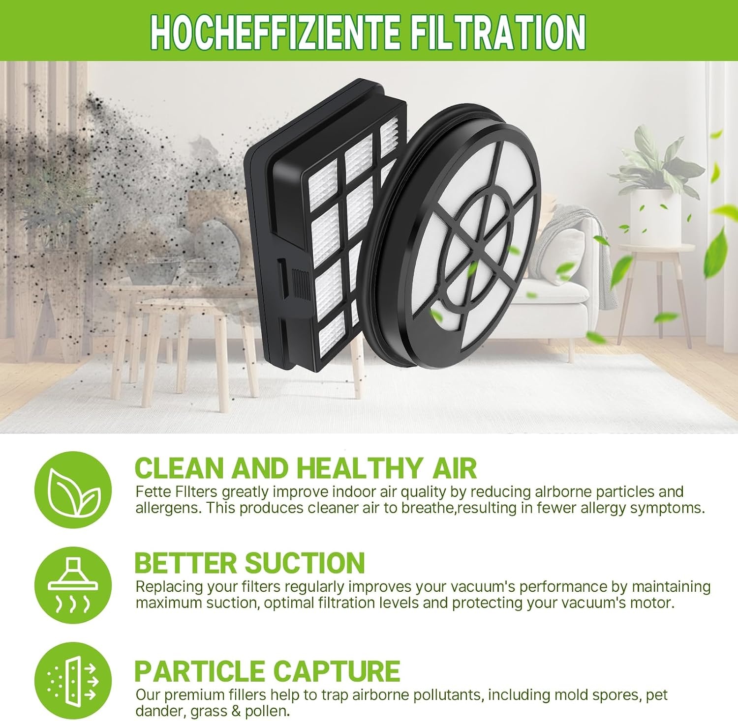 HEPA-filter set (2 stuks) voor Bosch stofzuigers BBZ152EF - 33% Korting