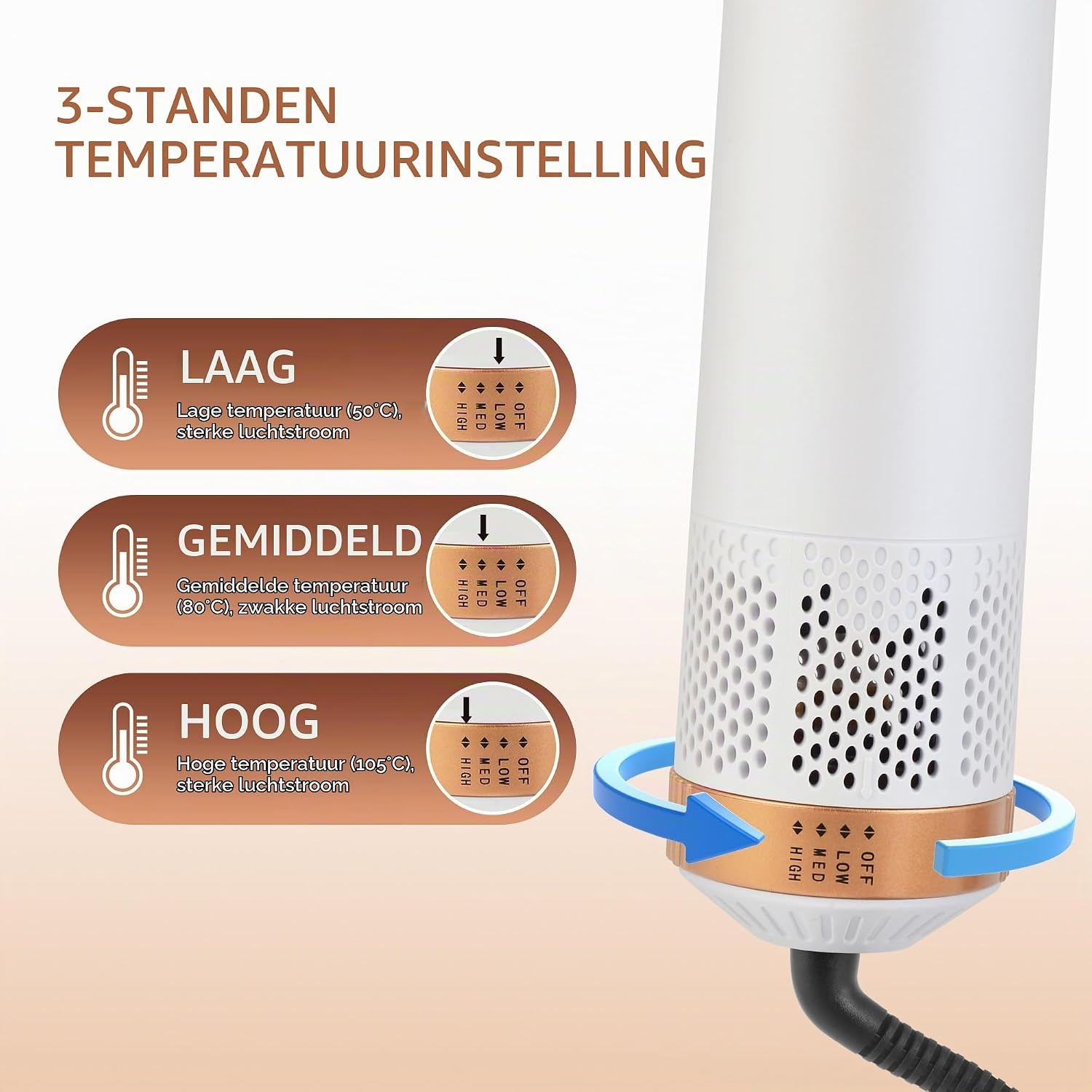 Heteluchtborstel Air Styler 5-in-1 1000W - 33% Korting