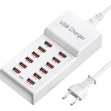 50W 12-Poorts USB Oplaadstation - iPhone, Samsung & Tablets (31% Korting)