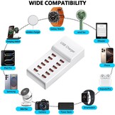 50W 12-Poorts USB Oplaadstation - iPhone, Samsung & Tablets (31% Korting)