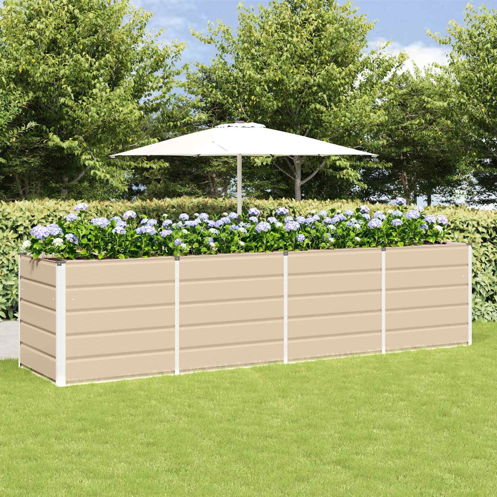 Plantenbak Ivoor 320x80x75 cm Staal - 34% Korting!
