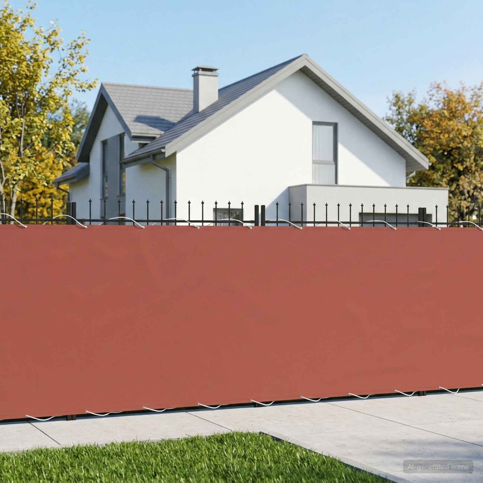 VidaXL Balkon Privacy Scherm 800x150cm Terracotta - 33% Korting