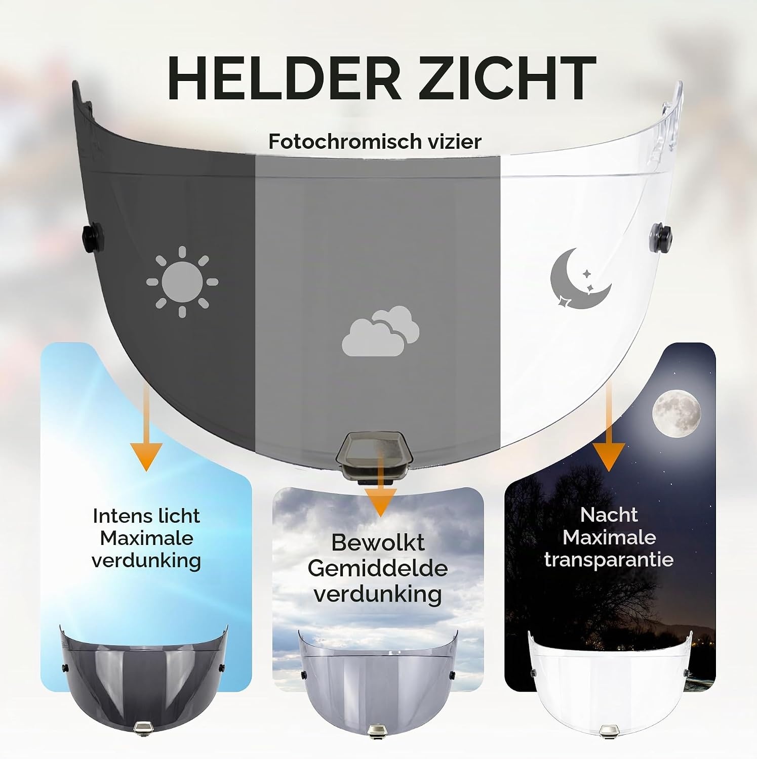 Fotochroom Vizier voor HJC RPHA 70/11 HJ-26 - 34% Korting