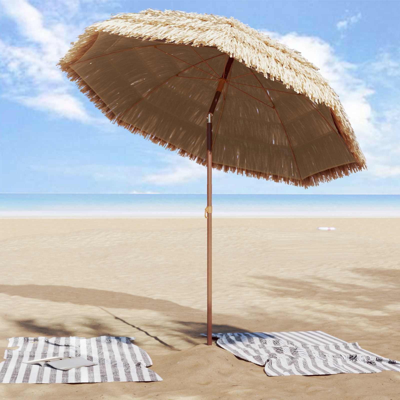 Tuinparasol Hawaïstijl 205cm Rond - 34% Korting!