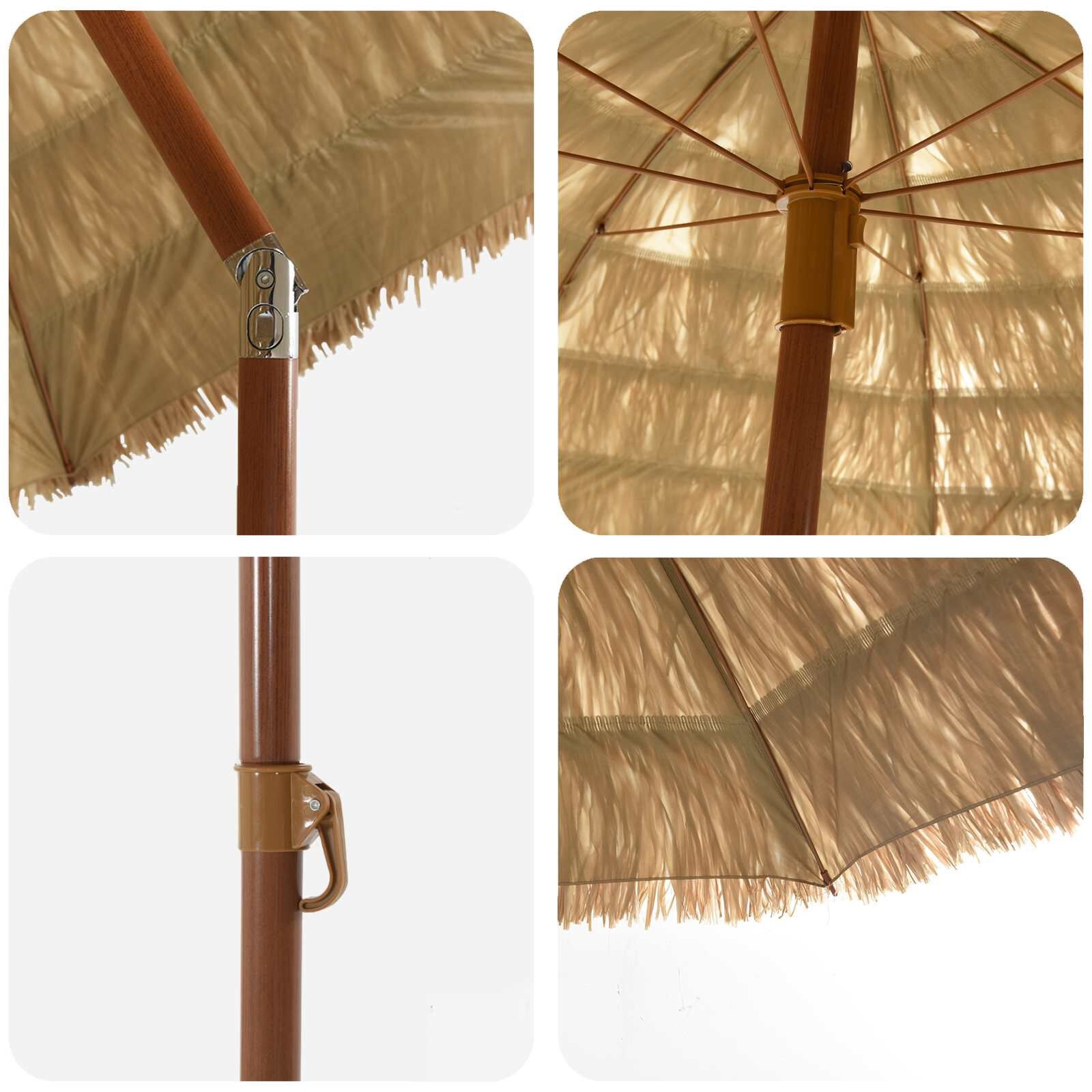 Tuinparasol Hawaïstijl 205cm Rond - 34% Korting!
