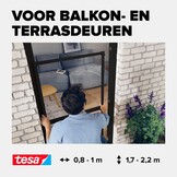 tesa Insect Stop FALT Premium Aluminium Deurframe Verstelbaar - Antraciet
