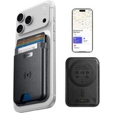 ESR MagSafe-portemonnee met Find My Functionaliteit, 5 kaarthouders, RFID-blokkering, sterke magnetische portemonnee tracker, voor iPhone 17e/17/16/15/14/13/12 serie, niet 13/12 Mini, zwart