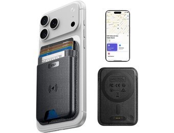 ESR MagSafe-portemonnee met Find My Functionaliteit, 5 kaarthouders, RFID-blokkering, sterke magnetische portemonnee tracker, voor iPhone 17e/17/16/15/14/13/12 serie, niet 13/12 Mini, zwart