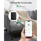 ESR MagSafe-portemonnee met Find My Functionaliteit, 5 kaarthouders, RFID-blokkering, sterke magnetische portemonnee tracker, voor iPhone 17e/17/16/15/14/13/12 serie, niet 13/12 Mini, zwart