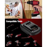 Accuadapter voor Parkside 20V Convert to for Einhell 18V accu